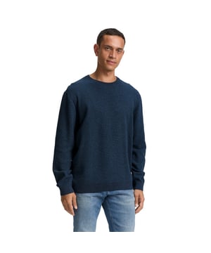 
<p><strong>Gebreide Trui - Nachtblauw</strong><br>
Klassieke gebreide trui van TOM TAILOR. Regular fit met ronde halslijn. Ribgebreide boorden aan mouwen en zoom. Ontworpen met een subtiel geweven patroon in effen kleur voor een tijdloze uitstraling.</p><p>Kleur: nachtblauw.</p>