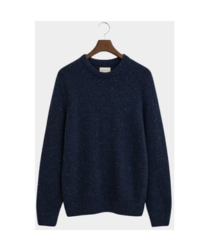 
Gant Pullover Blauw Wool blend Neps C-neck 8040230/433 met artikelcode8040230/433 .  van het materiaal 31% RWol / 29% Lamswol / 20% Viscose / 20% Gerecycled Polyamide. Extra specificaties: , , , , kleur Blauw.