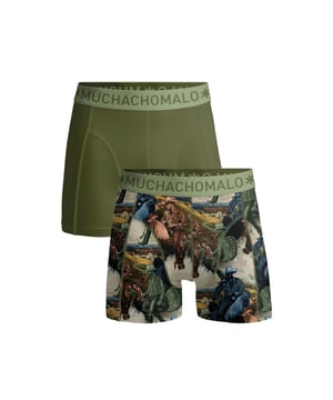 
<p>Ervaar ultiem comfort en stijl met Muchachomalo katoenen boxershorts. Gemaakt van hoogwaardig katoen, bieden deze boxershorts een ongeëvenaarde zachtheid. Het ademende materiaal zorgt voor een fris gevoel de hele dag door, terwijl de nauwsluitende pasvorm optimale ondersteuning biedt.</p>
<p>Of je nu een actieve dag hebt of ontspant, Muchachomalo boxershorts houden je comfortabel en zelfverzekerd. Kies voor kwaliteit, kies voor Muchachomalo.</p> Materiaal: 95% Cotton / 5% Elastane - 210 gram 
Wasinstructies: Wassen op 30 graden,Niet in de droger,Strijken op matig warme stand (2 stippen) Kleur: Groen,Print
