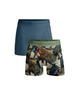 
<p>Ervaar ultiem comfort en stijl met Muchachomalo katoenen boxershorts. Gemaakt van hoogwaardig katoen, bieden deze boxershorts een ongeëvenaarde zachtheid. Het ademende materiaal zorgt voor een fris gevoel de hele dag door, terwijl de nauwsluitende pasvorm optimale ondersteuning biedt.</p>
<p>Of je nu een actieve dag hebt of ontspant, Muchachomalo boxershorts houden je comfortabel en zelfverzekerd. Kies voor kwaliteit, kies voor Muchachomalo.</p> Materiaal: 95% Cotton / 5% Elastane - 210 gram 
Wasinstructies: Wassen op 30 graden,Niet in de droger,Strijken op matig warme stand (2 stippen) Kleur: Blauw,Print