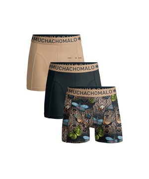 
<p>Ervaar ultiem comfort en stijl met Muchachomalo katoenen boxershorts. Gemaakt van hoogwaardig katoen, bieden deze boxershorts een ongeëvenaarde zachtheid. Het ademende materiaal zorgt voor een fris gevoel de hele dag door, terwijl de nauwsluitende pasvorm optimale ondersteuning biedt.</p>
<p>Of je nu een actieve dag hebt of ontspant, Muchachomalo boxershorts houden je comfortabel en zelfverzekerd. Kies voor kwaliteit, kies voor Muchachomalo.</p> Materiaal: 95% Cotton / 5% Elastane - 210 gram 
Wasinstructies: Wassen op 30 graden,Niet in de droger,Strijken op matig warme stand (2 stippen) Kleur: Zwart,Print