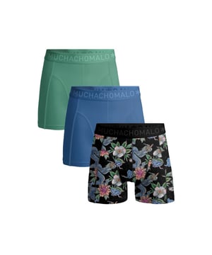 
<p>Ervaar ultiem comfort en stijl met Muchachomalo katoenen boxershorts. Gemaakt van hoogwaardig katoen, bieden deze boxershorts een ongeëvenaarde zachtheid. Het ademende materiaal zorgt voor een fris gevoel de hele dag door, terwijl de nauwsluitende pasvorm optimale ondersteuning biedt.</p>
<p>Of je nu een actieve dag hebt of ontspant, Muchachomalo boxershorts houden je comfortabel en zelfverzekerd. Kies voor kwaliteit, kies voor Muchachomalo.</p> Materiaal: 95% Cotton / 5% Elastane - 210 gram 
Wasinstructies: Wassen op 30 graden,Niet in de droger,Strijken op matig warme stand (2 stippen) Kleur: Blauw,Groen,Print