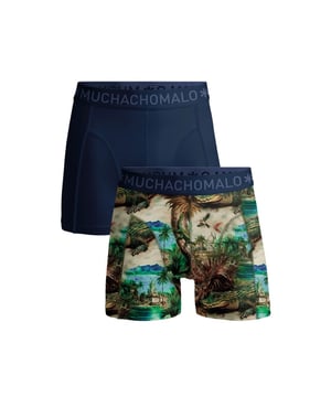 
<p>Ervaar ultiem comfort en stijl met Muchachomalo katoenen boxershorts. Gemaakt van hoogwaardig katoen, bieden deze boxershorts een ongeëvenaarde zachtheid. Het ademende materiaal zorgt voor een fris gevoel de hele dag door, terwijl de nauwsluitende pasvorm optimale ondersteuning biedt.</p>
<p>Of je nu een actieve dag hebt of ontspant, Muchachomalo boxershorts houden je comfortabel en zelfverzekerd. Kies voor kwaliteit, kies voor Muchachomalo.</p> Materiaal: 95% Cotton / 5% Elastane - 210 gram 
Wasinstructies: Wassen op 30 graden,Niet in de droger,Strijken op matig warme stand (2 stippen) Kleur: Blauw,Print