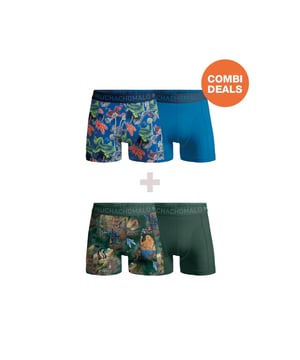 
<p>Ervaar ultiem comfort en stijl met Muchachomalo katoenen boxershorts. Gemaakt van hoogwaardig katoen, bieden deze boxershorts een ongeëvenaarde zachtheid. Het ademende materiaal zorgt voor een fris gevoel de hele dag door, terwijl de nauwsluitende pasvorm optimale ondersteuning biedt.</p>
<p>Of je nu een actieve dag hebt of ontspant, Muchachomalo boxershorts houden je comfortabel en zelfverzekerd. Kies voor kwaliteit, kies voor Muchachomalo.</p> Materiaal: 95% Cotton / 5% Elastane - 210 gram 
Wasinstructies: Wassen op 30 graden,Niet in de droger,Strijken op matig warme stand (2 stippen) Kleur: Blauw,Groen,Print