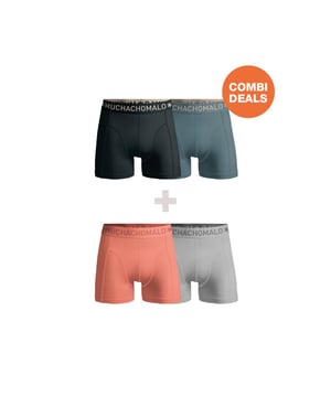 
<p>Ervaar ultiem comfort en stijl met Muchachomalo katoenen boxershorts. Gemaakt van hoogwaardig katoen, bieden deze boxershorts een ongeëvenaarde zachtheid. Het ademende materiaal zorgt voor een fris gevoel de hele dag door, terwijl de nauwsluitende pasvorm optimale ondersteuning biedt.</p>
<p>Of je nu een actieve dag hebt of ontspant, Muchachomalo boxershorts houden je comfortabel en zelfverzekerd. Kies voor kwaliteit, kies voor Muchachomalo.</p> Materiaal: 95% Cotton / 5% Elastane - 210 gram 
Wasinstructies: Wassen op 30 graden,Niet in de droger,Strijken op matig warme stand (2 stippen) Kleur: Blauw,Roze,Grijs
