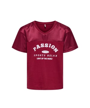 
Kids Only Top korte mouw 15356854 KOGLULUP in de kleur Bordeaux