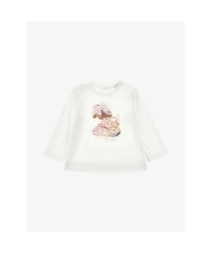 
Monnalisa meisjeskleding. Prachtige longsleeves in de kleur panne (off white). Longsleeves hebt ronde hals. Voorkant opdruk van o.a. een meisje met een schattige hond. De strik van velvet stof erop genaaid.
							
							  Kleur : Panna						
				
					
