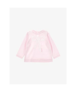 
Prachtige kinderkleding van Monnalisa. Meisje longsleeves in de kleur zacht roze met een tule in de vorm van strik opgenaaid. Merk Monnalisa op geborduurd.			
						
							
							  Kleur : Rosa FairyTale						
				
					