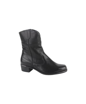 
Durea 9753.998.9810-K  enkellaarzen gekleed dames in de kleur zwart materiaal leer maat 38 (5) binnenvoering Leer materiaal zool Rubber