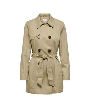 
Deze licht bruine trenchcoat van het merk Only is een echte must-have voor elke vrouw. Het lange model geeft een elegante en sophisticated uitstraling. Bovendien is de jas gevoerd, waardoor hij perfect is voor de tussenseizoenen.en#10;en#10;De trenchcoat is voorzien van een dubbele knoopsluiting aan de voorzijde, wat zorgt voor een extra stijlvolle touch. Aan de voorzijde zijn er twee steekzakken gemaakt, waar je gemakkelijk je essentials in kunt bewaren. Dankzij de strikceintuur in de taille kun je de jas mooi tailleren en een vrouwelijk silhouet creëren.en#10;en#10;De trenchcoat is gemaakt van 100% polyester, wat zorgt voor een comfortabele pasvorm en een duurzame kwaliteit. Combineer deze jas met een jeans en sneakers voor een casual look, of draag hem over een jurk voor een chique gelegenheid. Deze trenchcoat is een tijdloos item dat niet mag ontbreken in jouw kledingkast. Bestel hem nu bij Nummer Zestien en maak jouw outfit compleet!