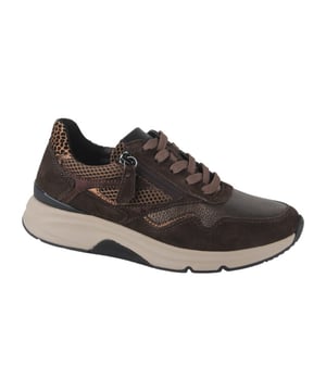 
Gabor 76.896.44  sneakers dames in de kleur bruin materiaal suède maat 37 (4) binnenvoering Textiel materiaal zool Rubber