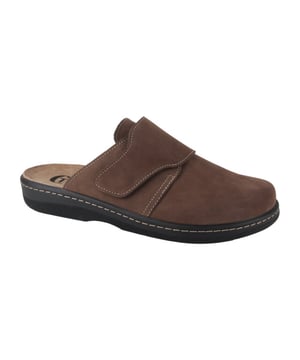 
Ti Comos 5110001-302  pantoffel (open hiel) heren in de kleur bruin materiaal nubuck maat 40 binnenvoering Leer materiaal zool Rubber