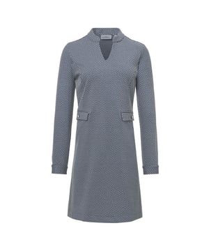 
"Upgrade je garderobe met ons nieuwste must-have item: de jurk met jacquard patroon over de hele stof. Dit prachtige item heeft lange mouwen met manchetten voor een verfijnde touch. De voorste insteekzakken zijn zowel stijlvol als functioneel, terwijl de nep paspelzak een trendy detail toevoegt. Compleet met een merken metalen plaatje aan de achterkant van de nek, deze jurk zal zeker de aandacht trekken waar je ook gaat. Upgrade je look met deze elegante en stijlvolle jurk vandaag nog!" 82% polyester 14% viscose 4% elastan