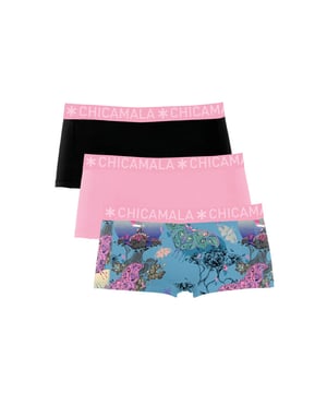 
Materiaal: 95% Cotton / 5% Elastane - 160 gram 
Wasinstructies: Wassen op 30 graden,Niet in de droger,Strijken op matig warme stand (2 stippen) Kleur: Zwart,Roze,Print