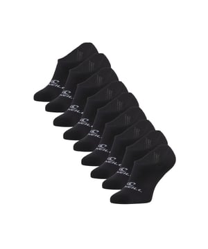 
De O'Neill no show footies zijn de perfecte keuze voor wie sokken wil dragen zonder dat ze zichtbaar zijn in sneakers. Dankzij de lichte, stretchy jersey stof en het comfortabele design blijven ze goed op hun plek. Het O'Neill-logo voegt een subtiel stijlaccent toe.