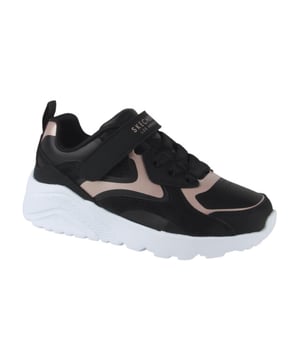 
Skechers 310380L BKRG  sneakers meisjes in de kleur zwart materiaal suède maat 28 binnenvoering Textiel materiaal zool Rubber