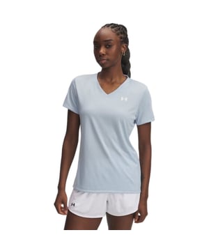 
Under Armour Tech V-Neck Sportshirt Dames Blauw S/36