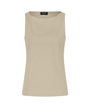 
LADY DAY Leah vind je nu op To Be Dressed. Prachtig en uniek item van premium travelkwaliteit en gemaakt van de volgende materialen: 80% polyamide 20% ea. De top Leah is een aangesloten mouwloze top met boatneck hals.