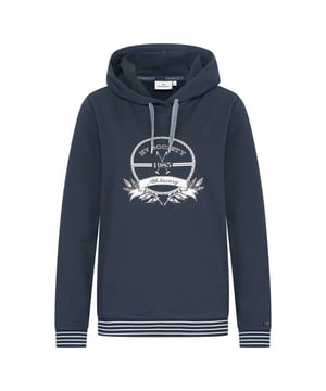 
"Verhoog je casual stijl met onze nieuwste capuchontrui van zacht stretchkatoen. Met een uniek artwork design met gemengde technieken op de borst en een merkmetaalplaatje op de mouw, zal deze trui zeker opvallen. Het logoborduursel op de capuchon voegt een vleugje verfijning toe, terwijl de fijne ribboorden en onderste zoom met contraststrepen een sportieve touch geven. Maak het geheel compleet met een chique koord aan de capuchon, deze trui is de perfecte aanvulling op je garderobe. Ervaar comfort en stijl zoals nooit tevoren met onze Capuchontrui." 95% cotton 5% elastane