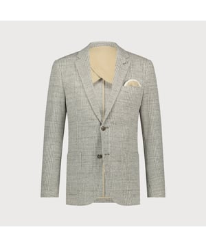 
<p>Dit stijlvolle geruite colbert in beige en grijstinten is de perfecte combinatie van verfijning en moderne klasse. Het subtiele ruitpatroon geeft het jasje een tijdloze uitstraling, terwijl de hoogwaardige stof zorgt voor optimaal draagcomfort. Ideaal voor zowel zakelijke als formele gelegenheden, maar ook stijlvol te combineren met een jeans voor een smart-casual look.<br>
 </p>

<ul>
	<li>Hoogwaardige stof voor een luxe uitstraling en comfort</li>
	<li>Subtiel ruitpatroon in beige en grijs voor een klassieke look</li>
	<li>Slim-fit pasvorm voor een moderne, gestroomlijnde uitstraling</li>
	<li>Perfect te combineren met een chino, pantalon of jeans</li>
</ul>