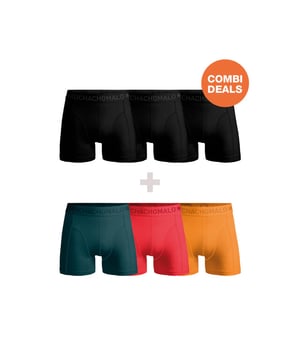 
<p>Ervaar ultiem comfort en stijl met Muchachomalo katoenen boxershorts. Gemaakt van hoogwaardig katoen, bieden deze boxershorts een ongeëvenaarde zachtheid. Het ademende materiaal zorgt voor een fris gevoel de hele dag door, terwijl de nauwsluitende pasvorm optimale ondersteuning biedt.</p>
<p>Of je nu een actieve dag hebt of ontspant, Muchachomalo boxershorts houden je comfortabel en zelfverzekerd. Kies voor kwaliteit, kies voor Muchachomalo.</p> Materiaal: 95% Cotton / 5% Elastane - 210 gram 
Wasinstructies: Wassen op 30 graden,Niet in de droger,Strijken op matig warme stand (2 stippen) Kleur: Zwart,Groen,Geel,Rood