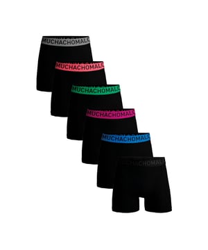 
<p><span>De Muchachomalo microfiber collectie bestaat uit een duurzame, elastische holle vezel. Deze vezel <strong>absorbeert meer vocht</strong> dan katoen. Microfiber boxershorts zijn ideaal als je op zoek bent naar comfort, vochtregulatie en duurzaamheid.</span><br><br><span>Microfiber is <strong>licht van gewicht</strong> en voelt als een tweede huid. Door de <strong>ultra- stretchable vezel</strong> zijn de boxershorts van microfiber perfect om in te sporten, of dagelijks gebruik, want ze <strong>nemen ook nog snel vocht op</strong> en <strong>drogen snel</strong>. Muchachomalo microfiber boxers zijn makkelijk wasbaar en praktisch al droog zodra je ze uit de wasmachine haalt.</span></p> Materiaal: 88% Polyamide/12% Elastane - 155 gram 
Wasinstructies: Wassen op 30 graden,Niet in de droger,Strijken op matig warme stand (2 stippen) Kleur: Zwart