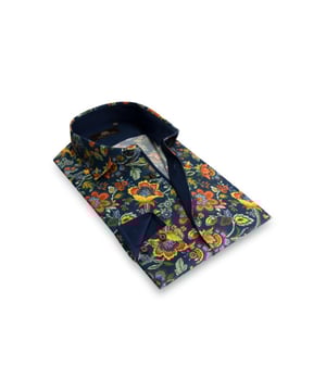 
Spring collection 2024 - Stretch shirt with statement print - 97% cotton / 3% elastane