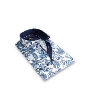 
Mika - Allover print overhemd in stretch kwaliteit