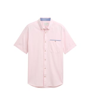 
<p>Casual effen heren overhemd met korte mouw van Tom Tailor,</p>
<ul>
<li>Slim fit</li>
<li>Borstzakje</li>
<li>100% Katoen</li>
</ul>