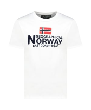 
Heren t-shirt van het merk Geographical Norway. De shirts van Geographical Norway zijn gemaakt van 100% katoen, en hebben een normale pasvorm. Het zachte katoen zorgt voor een heerlijk draagcomfort.