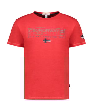
Heren t-shirt van het merk Geographical Norway. De shirts van Geographical Norway zijn gemaakt van 100% katoen, en hebben een normale pasvorm. Het zachte katoen zorgt voor een heerlijk draagcomfort.
