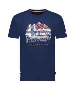 
Heren t-shirt van het merk Geographical Norway. De shirts van Geographical Norway zijn gemaakt van 100% katoen, en hebben een normale pasvorm. Het zachte katoen zorgt voor een heerlijk draagcomfort.