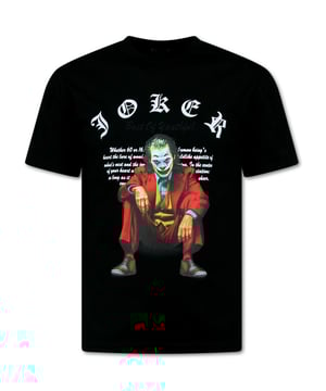 
Oversized T shirt Heren - Joker - T shirt Heren met Print - Tshirts Heren Grappig - Funny Shirt  - 701 - Zwart - <p><strong>Specificaties:<br /></strong>- Oversized T shirt Heren - Joker<br />- Artikel code: 701 - Zwart<br />- Seizoen: Voorjaar / Najaar<br />- Kraag: Ronde hals<br />- Patroon: Print, Geborduurd<br />- Kwalitatief Hoogwaardige Afwerking<br />- Materiaal: 95% Katoen en 5% Lycra<br />- Weefsel: Dik geweven<br />- Pasvorm: Oversized T shirt Here<br />- Mouwen: Korte Mouw<br />- Wasvoorschrift: Binnenste buiten wassen (Niet in de droger)<br />- Beschikbare maten: S - M - L - XL - XXL </p>