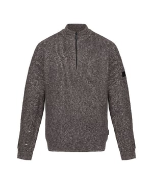 
32% Acryl, 25% Wol, 23% Katoen, 11% Nylon, 8% Polyester, 1% Spandex. Stof: Gebreid, Marl. Ontwerp: Logo. 545gsm. Stoftechnologie: Duurzaam, slijtvast. Hem: Ribben. Mouwtype: Met lange mouwen. Halslijn: Ribbel, Staande Kraag. Manchet: Ribbel. Bevestiging: halve rits.