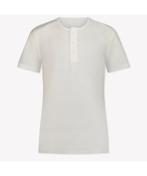 
Antony Morato MKKS00707 kinder t-shirt wit - s25 shirt km knopen - zomer 2025