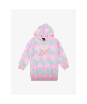 
Guess kids lange sweater dress met capuchon. All over print.