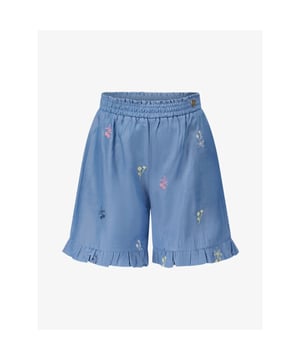 
Een echt zomers short: DUTTI gemaakt in een soepele denim met vrolijk geborduurde gestrooide bloemetjes. Combineer met de bijpassende Le Chic T-shirts.