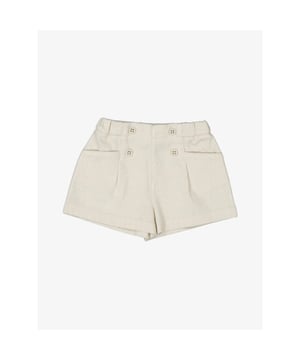 
De Mayoral Short in de kleur Bone heeft een elastische tailleband, knoopdetails, zakken en een tweed kwaliteit met lurex goud draadje. Combineer met het bijpassende vestje.				
						
							
							  Kleur : Bone						
				
									
						
							
							  Kleur : Bone						
				
					