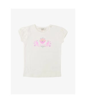 
Voor de kleinere prinsesjes: Vrolijk zomer T-shirt met sierlijke print op het voorpand. Combineer het shirt met de bijpassende denim short van Le Chic.