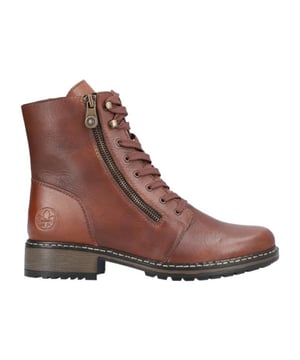 
Rieker in onze webshop. Halfhoge schoenen van het topmerk Rieker in onze webshop. Dit model heeft een rits- en een vetersluiting. Deze booties van Rieker, artikelnummer Z6840, bestel je gemakkelijk in onze webshop. 