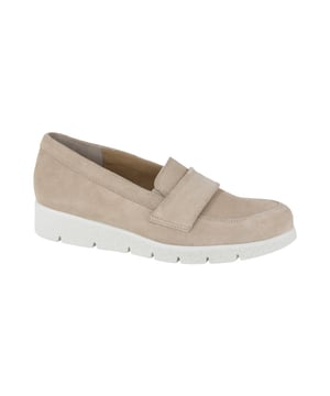 
Durea 5753.092.0219-E  instappers gekleed dames in de kleur beige materiaal suède maat 39 (6) binnenvoering Leer materiaal zool Rubber