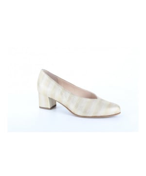 
Hassia 304939-1300  pumps dames in de kleur metallic materiaal textiel maat 39 (6) binnenvoering Leer materiaal zool Rubber