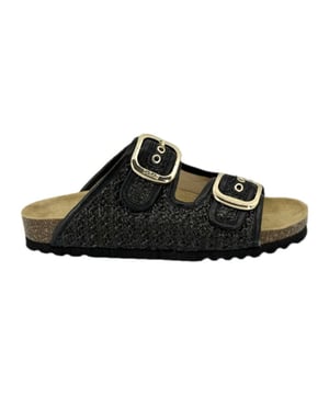 

     Artikel F32367-Noelle in kleur Nero is een prachtige zwarte slipper, voor dames, van het merk Scholl. De zool is van rubber. De voering is gedeeltelijk leer. De voetwijdte is standaard.
    
    
