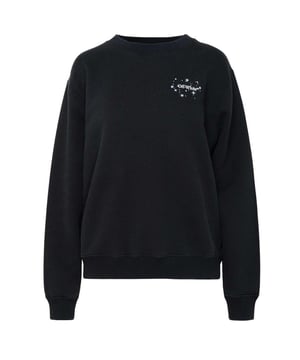 Off-White Bling Stars Arrow Reg Crewneck in Black combines premium craftsmanship with iconic design. Made in Italy from 100% cotton, this crewneck offers exceptional comfort and durability. The standout bling stars and arrow detail add a bold, stylish edge that elevates any casual outfit. Perfect for those who want to make a statement while enjoying high-quality, breathable fabric. Elevate your wardrobe with this exclusive piece that merges luxury and streetwear seamlessly