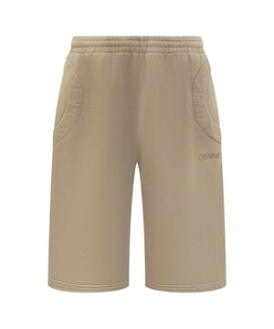 Off-White Laundry Circle Sweatshorts in Beige are crafted from 100% cotton and made in Italy, reflecting the brand's dedication to superior quality and comfort. These sweatshorts feature the distinctive Laundry Circle design, offering a unique and stylish twist to classic streetwear. Ideal for both relaxed days and active pursuits, the breathable cotton fabric ensures all-day comfort while maintaining durability. With a modern fit and subtle yet striking details, these sweatshorts bring effortless style and premium craftsmanship to your wardrobe. Elevate your casual look with Off-White's blend of distinctive design and refined Italian production