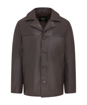 Deze herenblazer is gemaakt van eersteklas lamsleer en biedt tijdloze stijl en comfort. Met een normale pasvorm, zachte katoenen voering en meerdere zakken is hij perfect voor zowel casual als formele gelegenheden, en combineert elegantie met duurzaamheid voor elke gelegenheid. Belangrijkste kenmerken: Gemaakt van 100% echt lamsleer Klassiek blazerontwerp Normale pasvorm voor comfortabel dragen Zachte katoenen voering voor ademend vermogen Twee buitenzakken aan de zijkant Twee veilige binnenzakken Duurzame knoopsluiting aan de voorkant Veelzijdige stijl - zowel nette als casual looks Premium vakmanschap voor duurzame kwaliteit