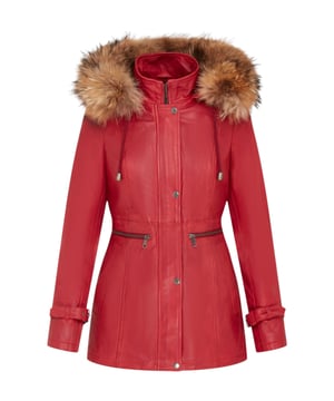 Mejora tu estilo invernal con nuestra parka de cuero para mujer, una combinación perfecta de sofisticación minimalista y calidez. Confeccionada con 100 % piel de napa ultrasuave de primera calidad, esta chaqueta ofrece una comodidad lujosa y un look atemporal. Características destacadas: Capucha desmontable con forro de piel: La capucha con forro de piel proporciona calidez y comodidad durante el invierno, a la vez que añade un toque de estilo. Cierre con botones: En lugar del típico cierre de cremallera, esta chaqueta presenta una bragueta con botones sobre la cremallera YKK, creando una estética más clásica y sofisticada. Hebillas ajustables: Las hebillas en los puños ofrecen mayor ajuste, permitiéndote personalizar el ajuste y garantizar que las mangas permanezcan transpirables para una comodidad durante todo el día. Cremalleras de cintura extendidas: Dos cremalleras horizontales extendidas recorren la cintura, proporcionando amplio espacio de almacenamiento y aportando un toque moderno al diseño de la parka. Cuello alto tipo chimenea: El cuello alto tipo chimenea se puede abrochar con una cremallera YKK completa, ofreciendo protección adicional contra el frío y el viento. Con su diseño elegante y minimalista, esta chaqueta parka de cuero para mujer es una adición versátil a su guardarropa de invierno, que combina moda y funcionalidad sin esfuerzo.