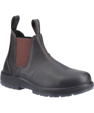 Brumby NS soft toe dealer boot has a PU / TPU construction, with a water resistant full grain premium oiled leather upper.
