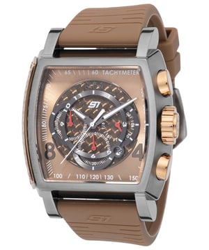 De Invicta 48435 heeft een roestvrijstalen horlogekast van 48 millimeter met een bruine wijzerplaat.
Dit model wordt aangedreven door een accuraat Quartz uurwerk.
10 bar waterdicht.
Dit model is onderdeel van de Invicta S1 Rally collectie.

Inclusief 2 jaar garantie.