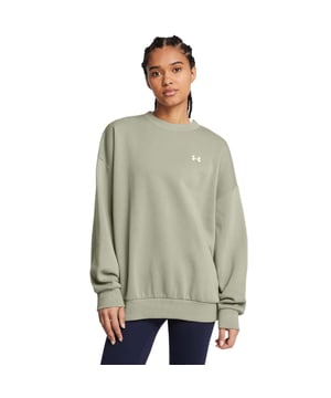 Ultra-soft cotton-blend fleece with brushed inside for extra warmthRibbed cuffs  collar & bottom hemDrop hem shoulder for an oversized fit & feel